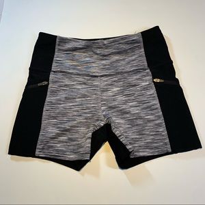 XS Mondetta black grey active shorts